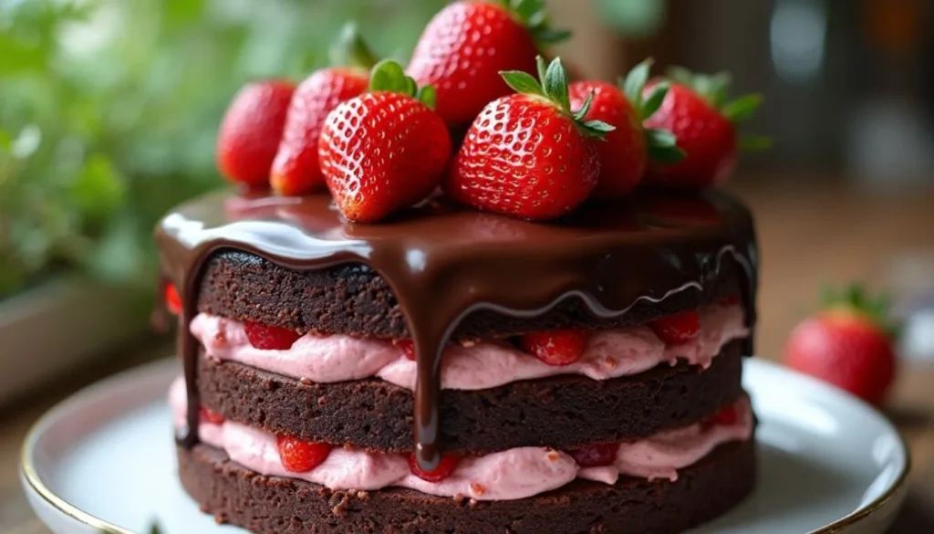 chocolate strawberry cake recipe