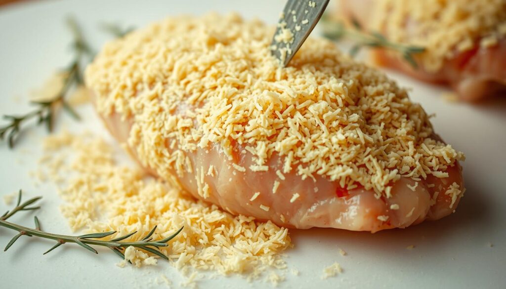 Parmesan Encrusted Chicken Crust Preparation Parmesan Encrusted Chicken Crust Preparation