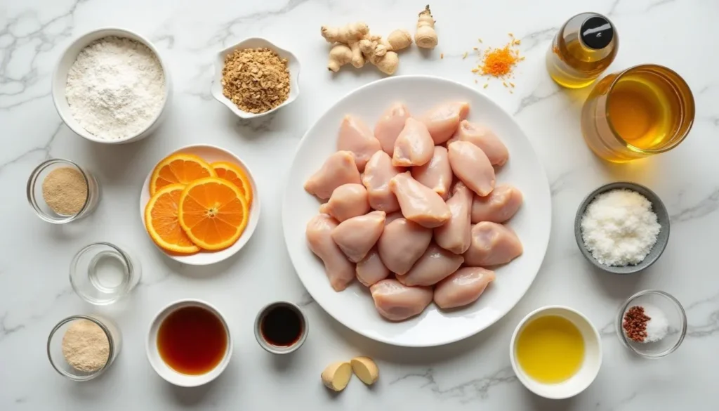 Authentic Orange Chicken Ingredients