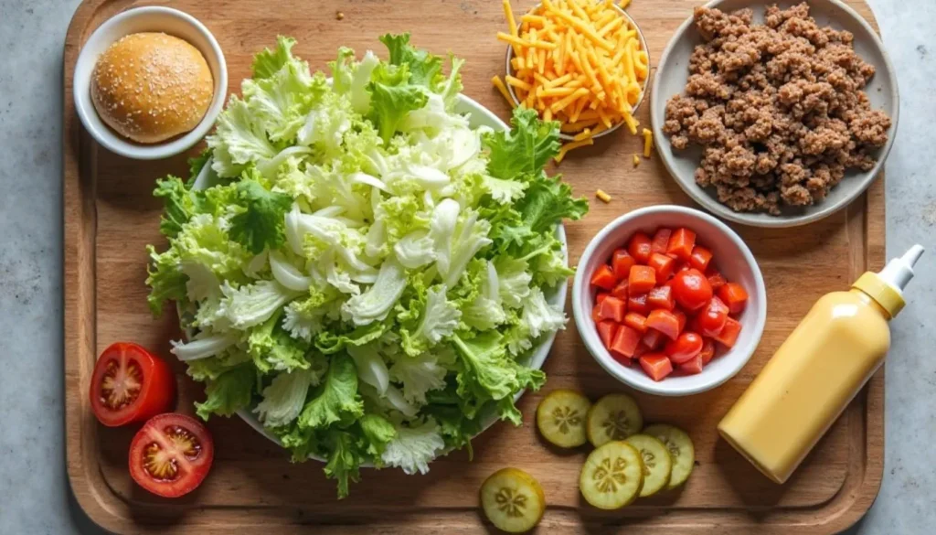 Big Mac Salad Ingredients Big Mac Salad Ingredients
