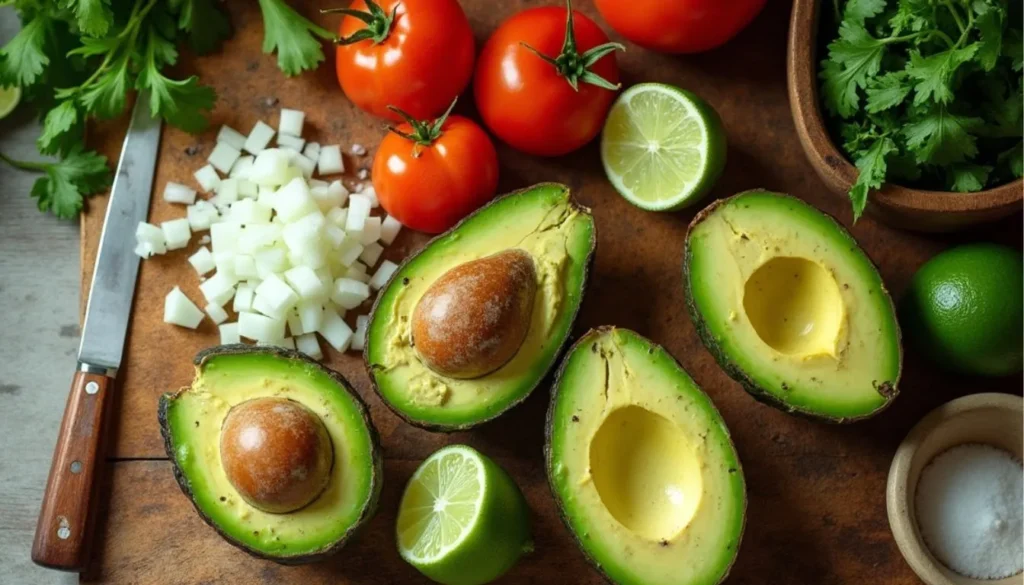 Fresh Mexican Guacamole Ingredients Fresh Mexican Guacamole Ingredients