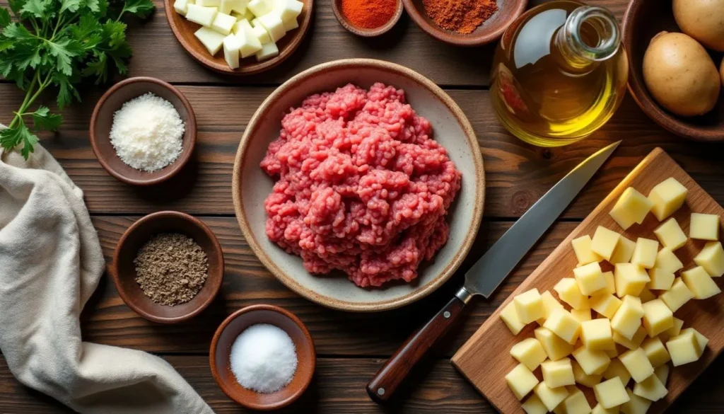 Ground Beef Potato Hash Ingredients