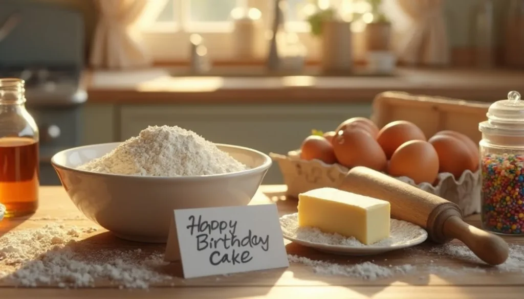 Vanilla Birthday Cake Ingredients Happy Birthday Cake Ingredients