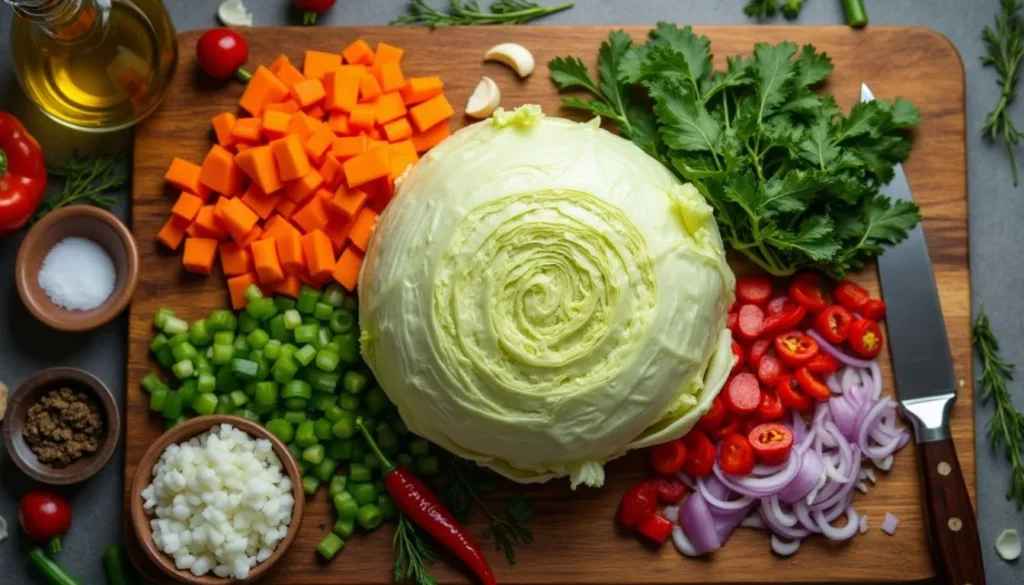 Jamaican Cabbage Ingredients