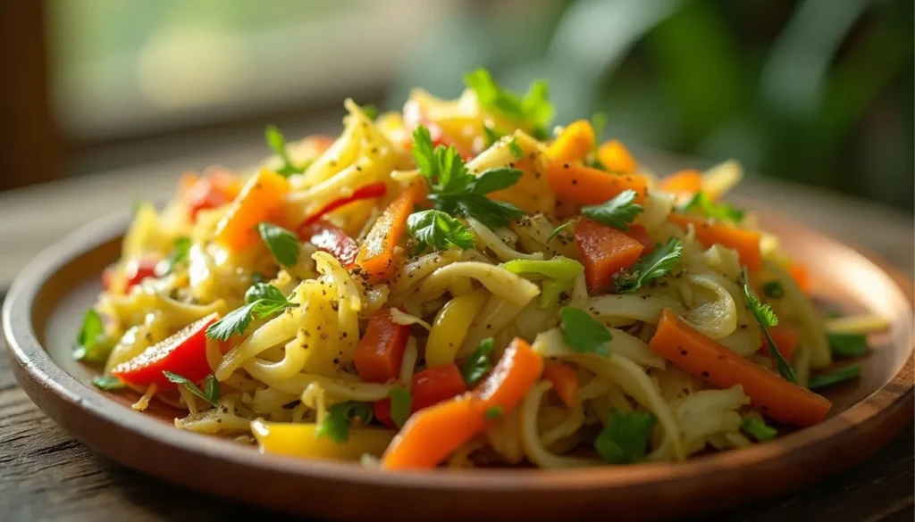 Jamaican Steamed Cabbage in Traditional Cooking