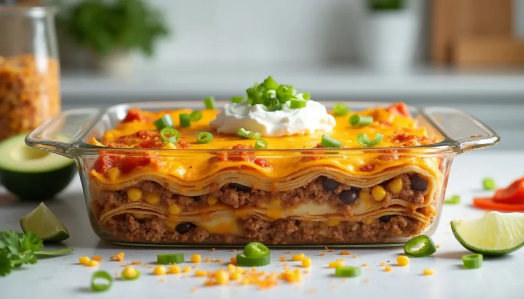 Mexican Lasagna Taco Casserole Mexican Lasagna Taco Casserole
