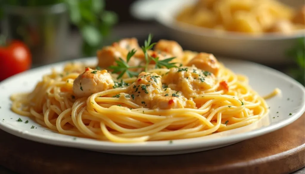 Quick Chicken Spaghetti Weeknight Meal