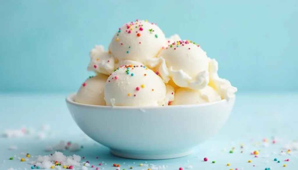 Snow Ice Cream Winter Dessert
