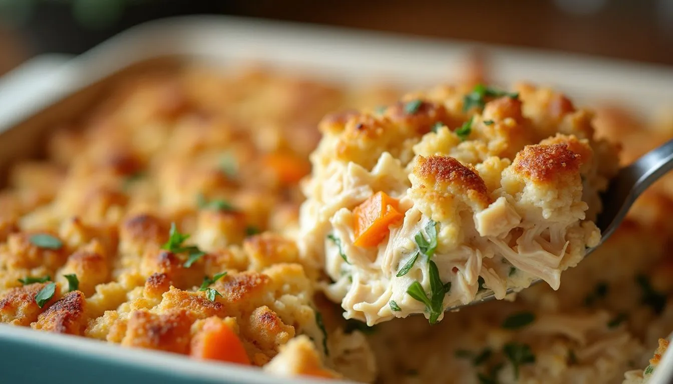 chicken and stuffing casserole recipe