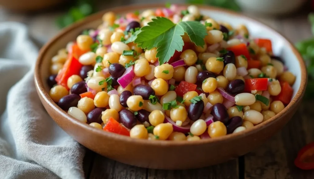 dense bean salad recipe