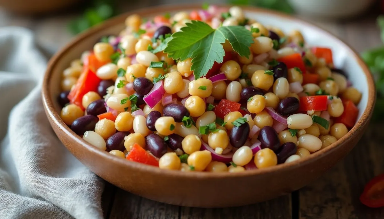 dense bean salad recipe