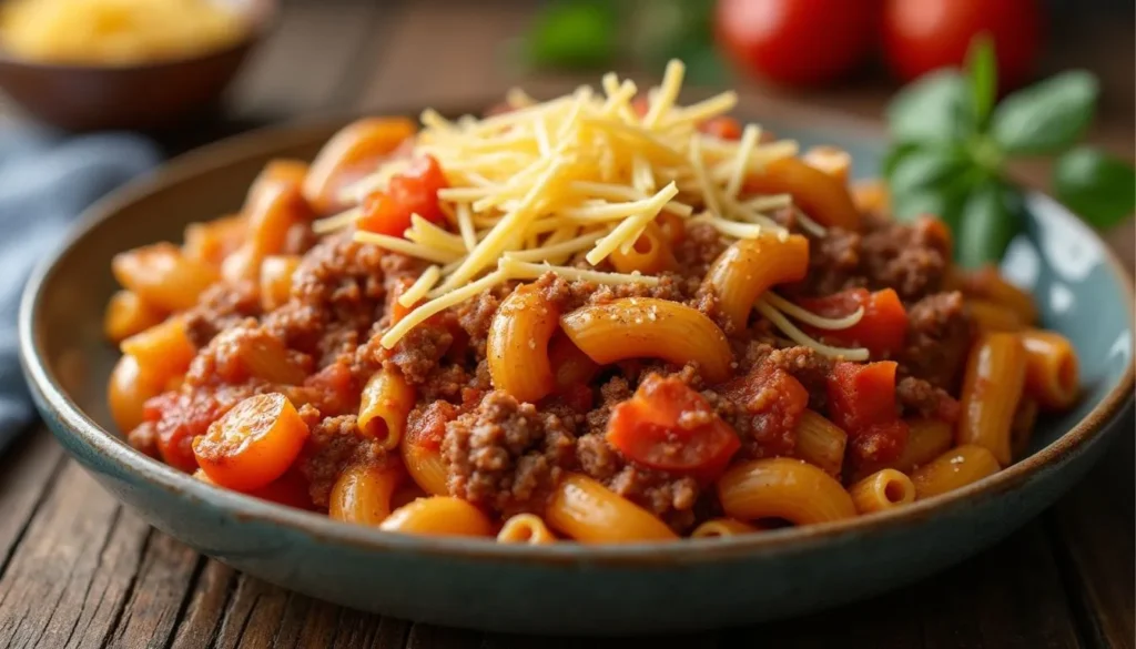 Classic Beefaroni Dish