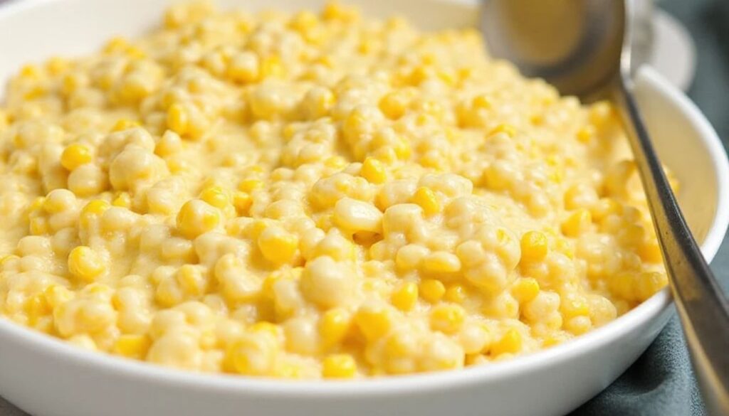 Delicious sweet cream corn side dish Delicious sweet cream corn side dish