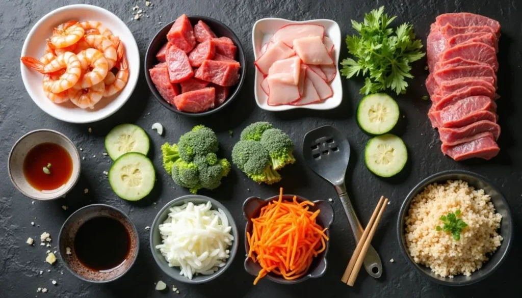 Hibachi ingredients