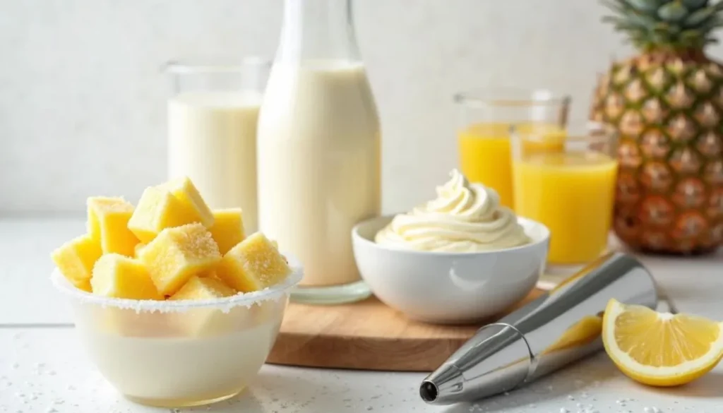 Pineapple Soft Serve Ingredients Pineapple Soft Serve Ingredients