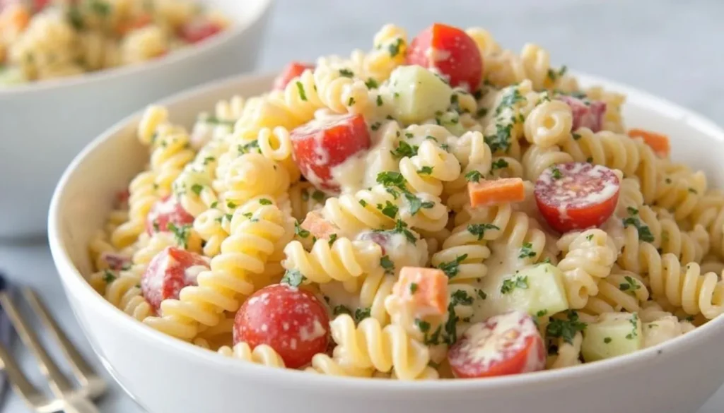 creamy pasta salad recipe