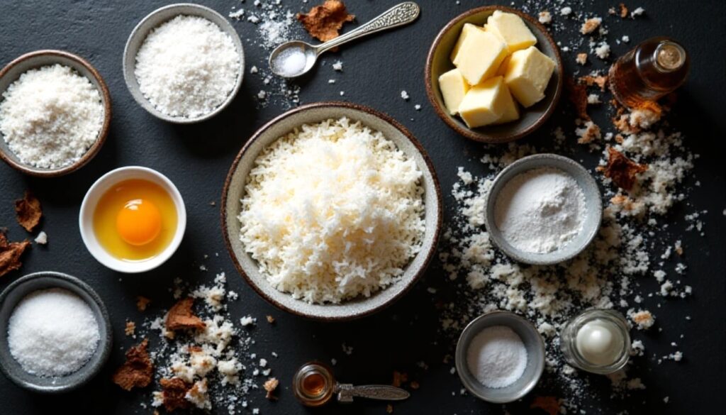 Coconut Cookies Ingredients