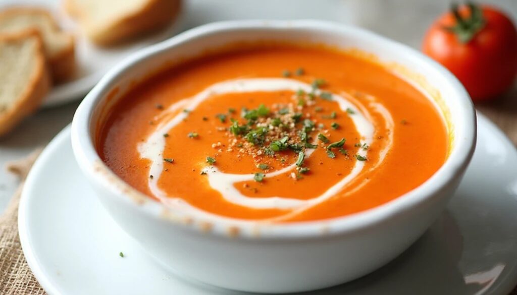 Creamy Tomato Bisque Preparation Creamy Tomato Bisque Preparation