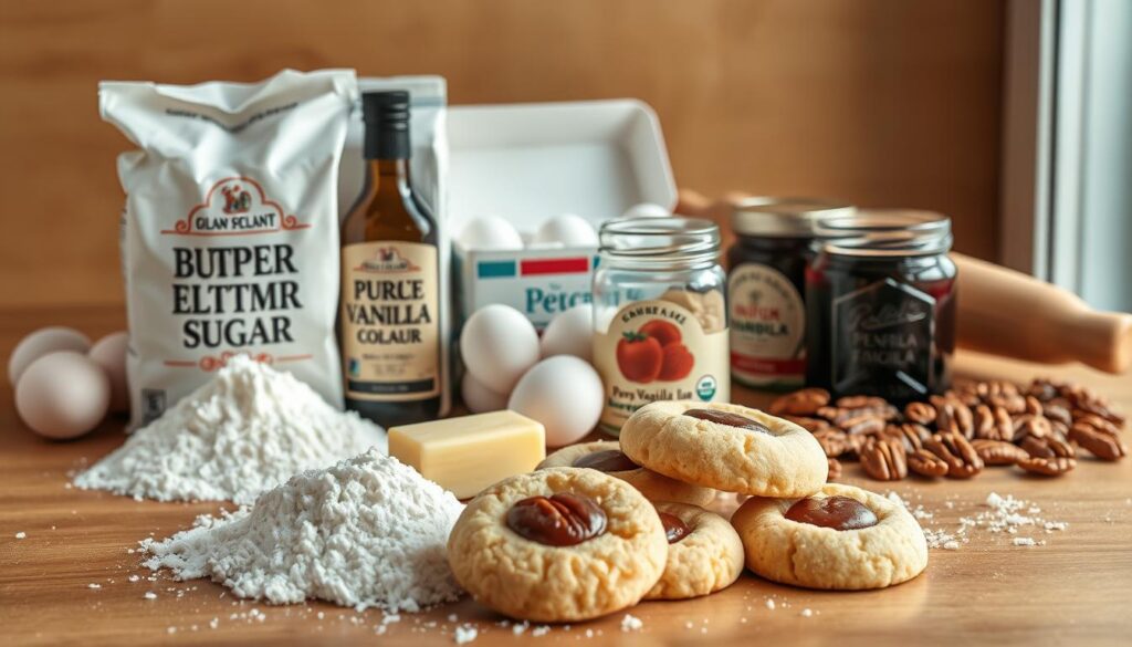 Ingredients for Buttery Thumbprint Cookies