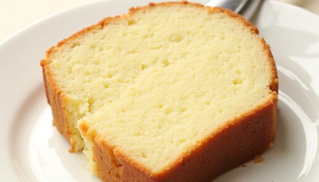 Moist Lemon Pound Cake Slice Moist Lemon Pound Cake Slice