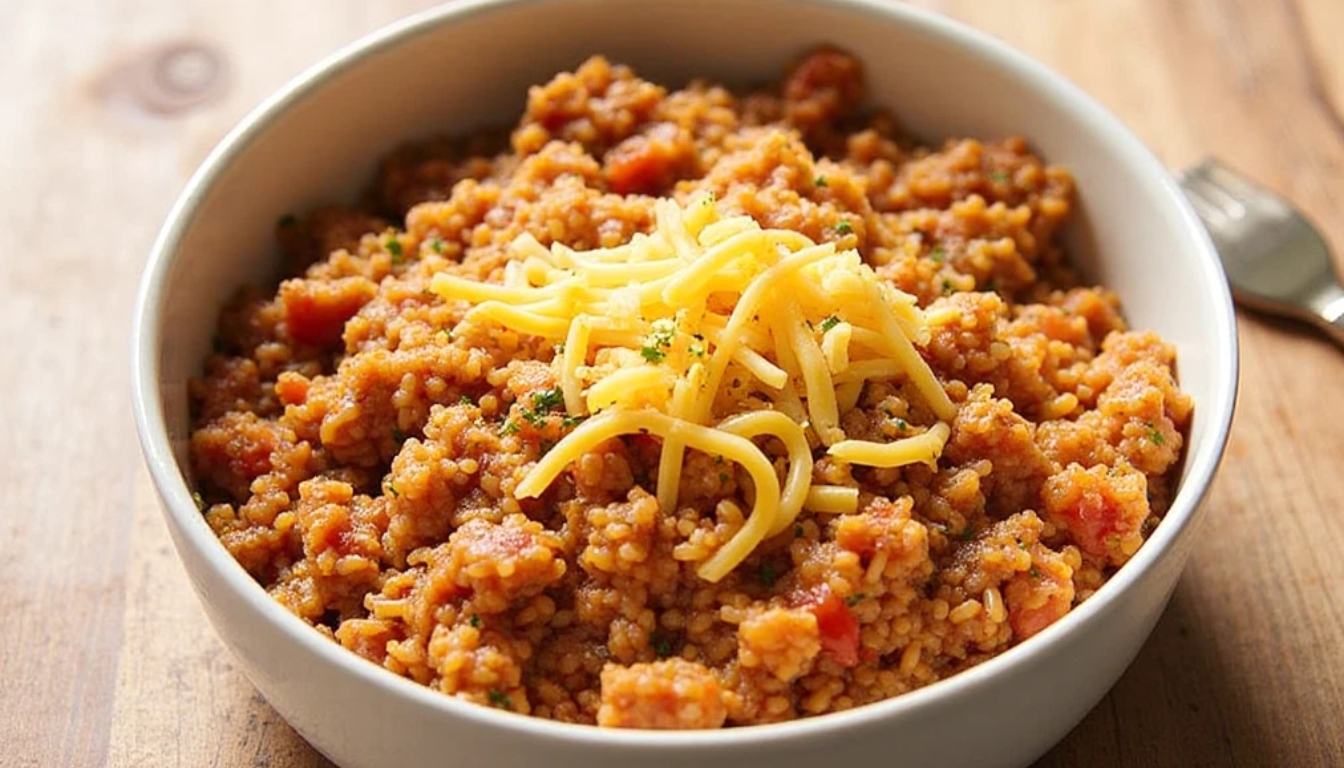 ground beef and rice recipe